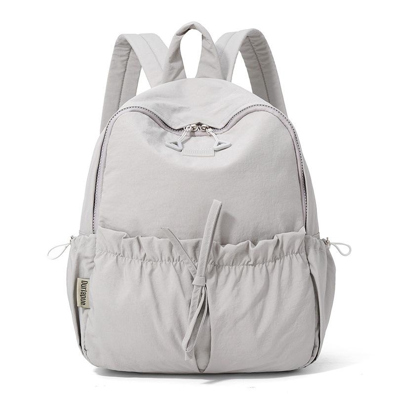 Dual-shoulder Backpack - Lightweight Student Schoolbag - Casual Style - Versatile - Trendy and Fresh - Commuter Backpack серый