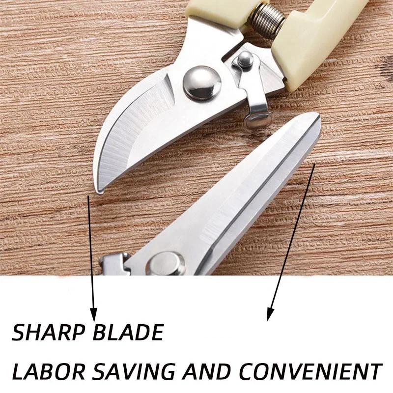 Edelstahlschere Blumenschneiden Blumenarrangement Beschneiden Obstbaum Garten Zweige Schneiden Haushalt Veredeln