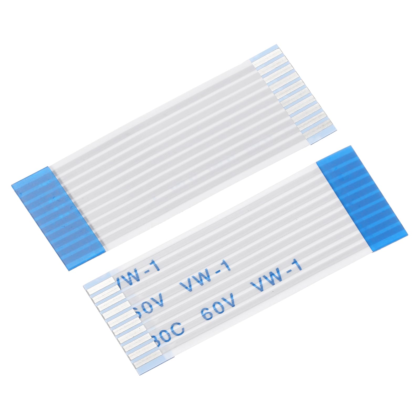 uxcell 10pcs 30mm 1mm Pitch Flat Cable 10pin FPC FFC Ribbon Cable for LCD
