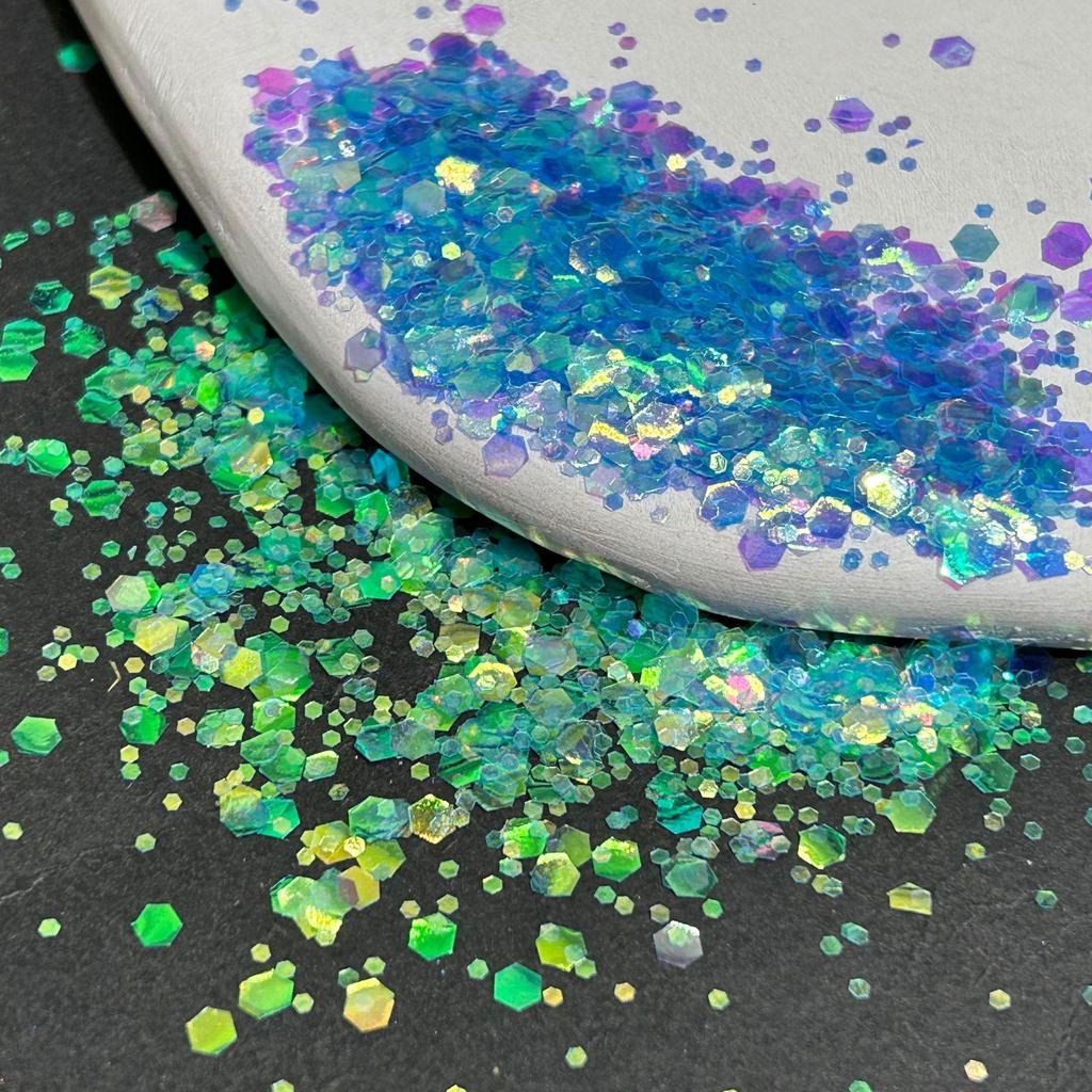 Ultra-Thin Fluorescent Color Large Sequin Nail Art Decorations – Handmade DIY Toy Accessories