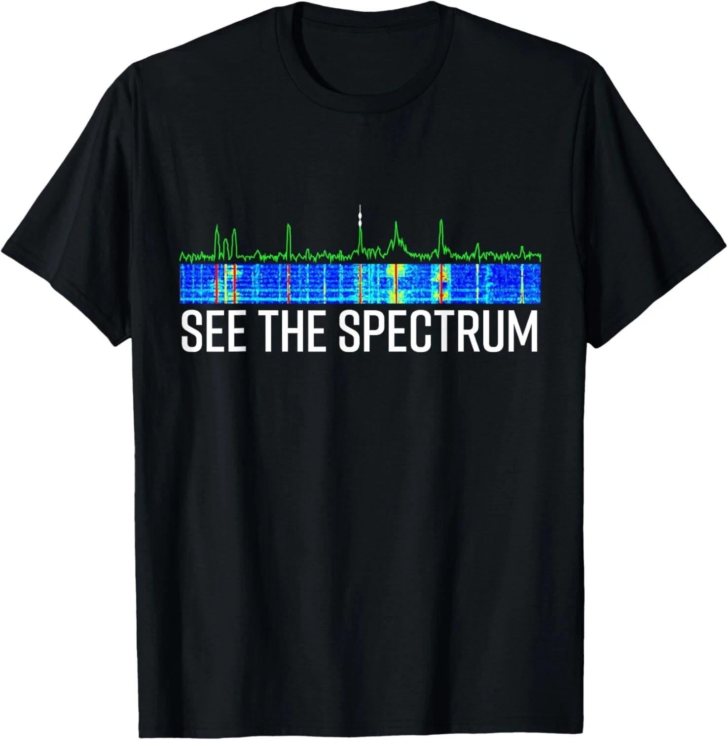 

See the Spectrum Analyzer Waterfall Display Funny HAM Radio Gift Unisex T-Shirt XL