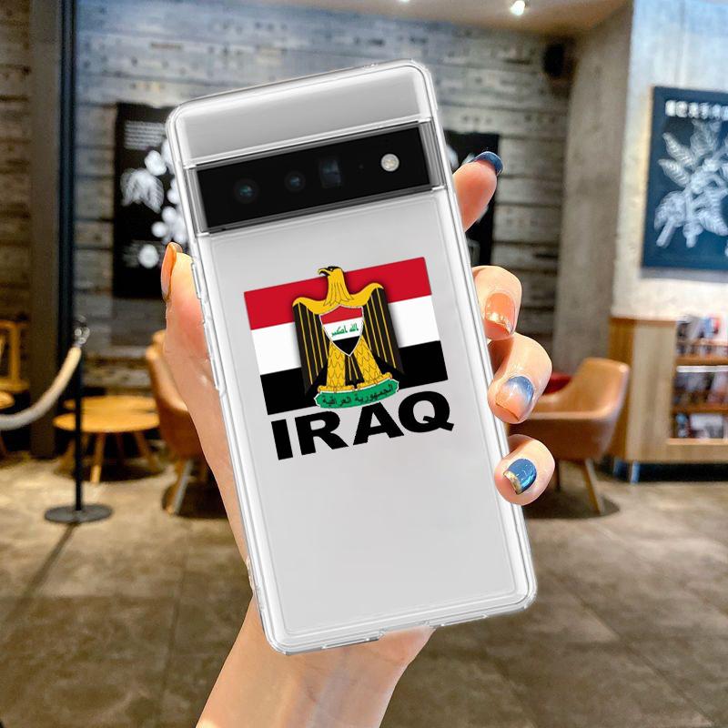 Saddam Hussein Iraq Flag Phone Case For Google Pixel 8 7 6 Pro 6A 5 4 5A 4A 3A XL 5G Silicone Shockproof Soft Clear Cover Fundas