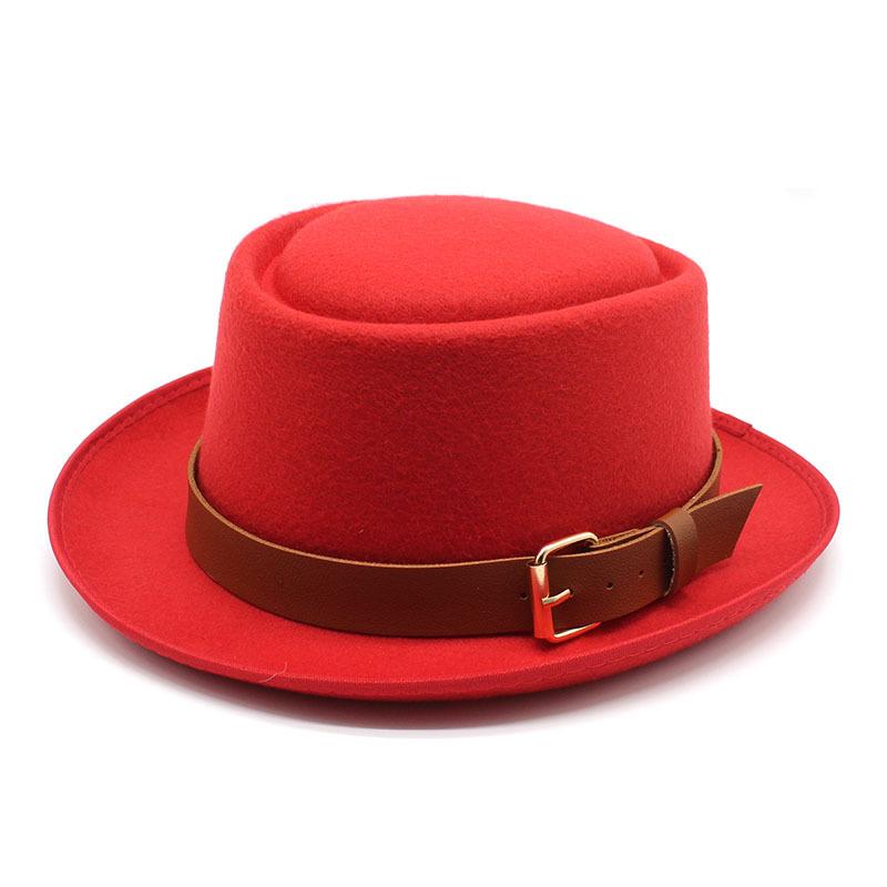 Hat Female, Dome Wool Hat, Men'S British Jazz Hat, Retro Top Hat, Women'S Trendy Hat