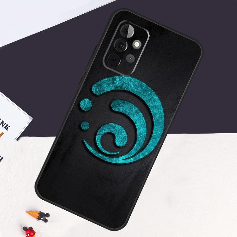 Genshin Impact Elements Case For Samsung Galaxy A14 A55 A06 A05 A36 A26 A16 A54 A34 A22 A32 A52 A35 A15 A53 A13 A56