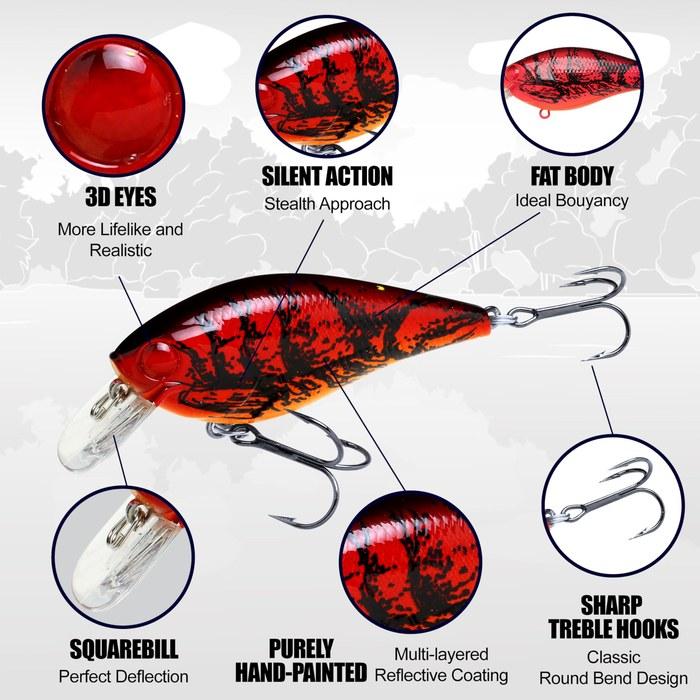 Lucky Craft FAT CB BDS Magic 2.2 - US Standard Color Fishing Lure Crankbait (419 BP Golden Shiner) 65mm