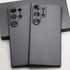 Luxury Carbon Fiber Phone Case for Samsung Galaxy S24 Ultra 600D Ultra-thin Aramid Fiber Cases S24 Ultra Magsafe Cover