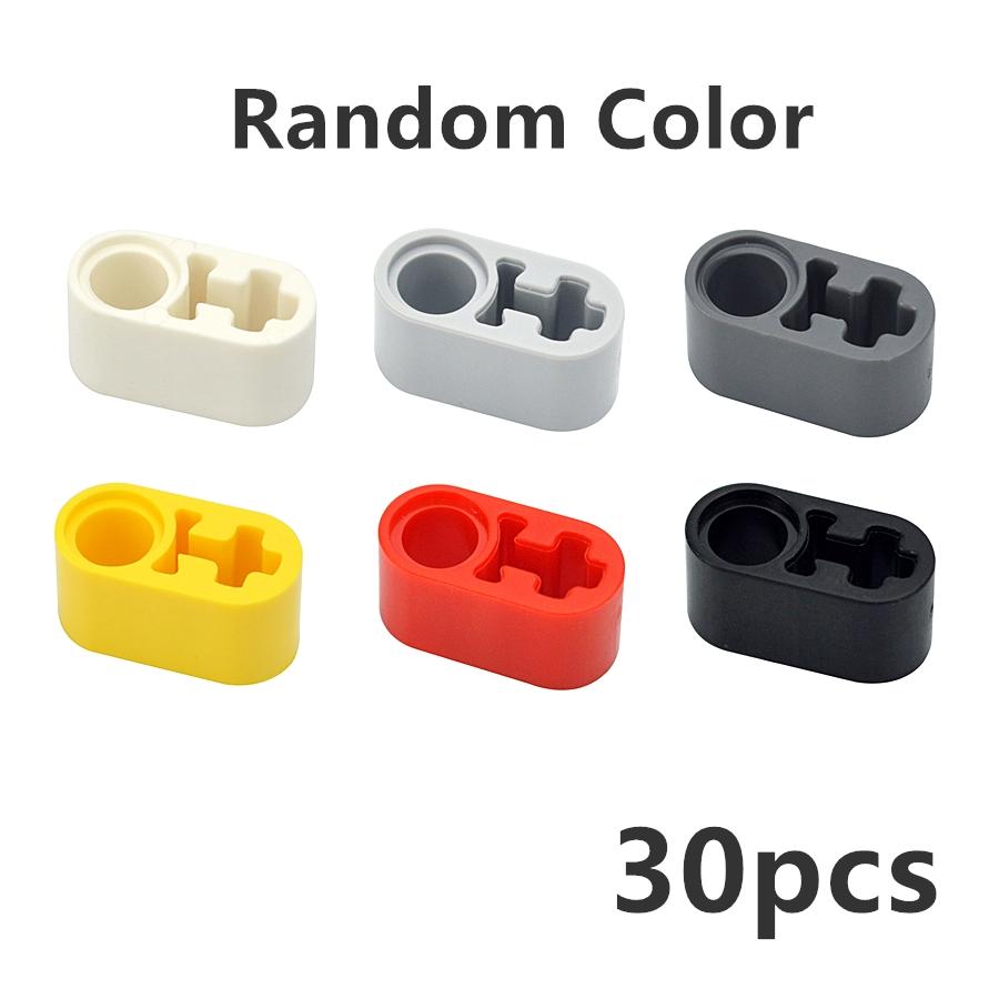 Compatible With 60483 74695 MOC Technical Beam Thick Bricks 1x2 Axle Holes Kid Tech Toys Assembles Building Blocks 30Pcs