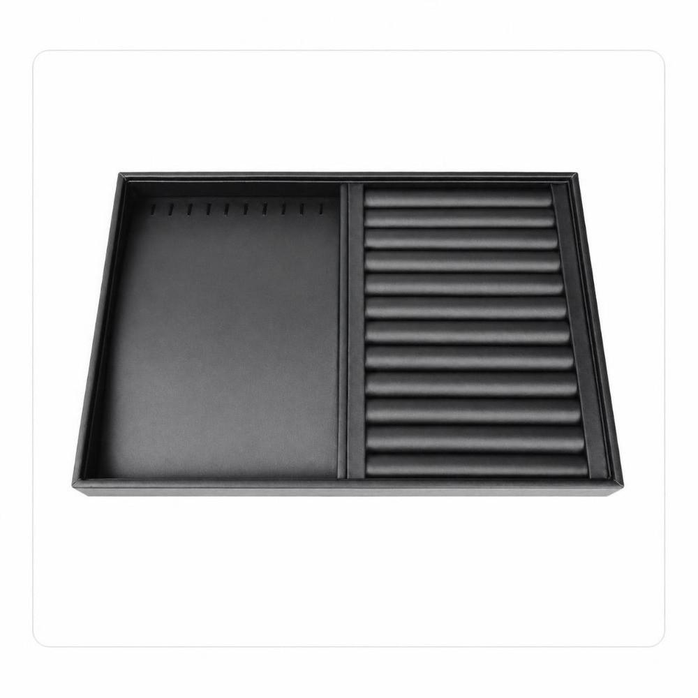 Stackable Jewelry Storage Organizer Black Necklace Storage Rack New Jewelry Display Tray Earrings