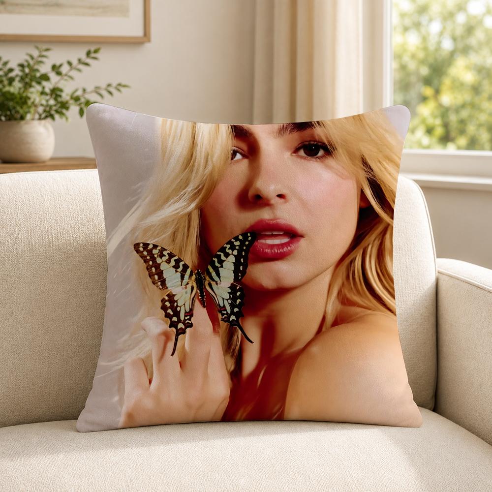 Person AAddison RRae funny Cushion Cover Soft Short Plush SkinFriendly Cushion Case for MultiScene Use