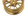 Mxfans 4-Pack Golden Y-Wheel Aluminum RC Wheel Rims for RC 1:10 On-Road Racing Cars and Drift Cars