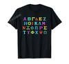 Herren Damen T-Shirt Mehr Designs Spiral Alphabet Griechischer Buchstabe Lustiges Griechisches Alphabet Symbol T-Shirt Karte Oberteile Tees
