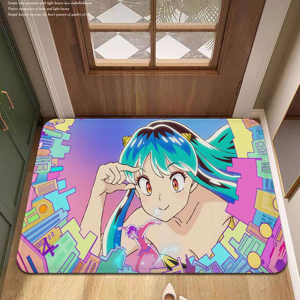 Anime Urusei Yatsura Door Mat Washable Non-Slip Living Room Sofa Chairs Area Mat Kitchen Doormat Area Rug
