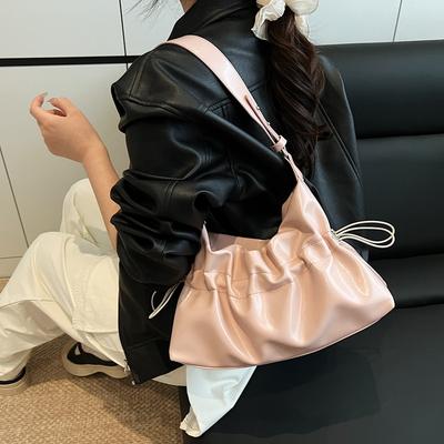 Leichter Luxus Nischen Tasche Damen Neue gefaltete Achselhöhle Wolken Tasche Vielseitige Schulter Crossbody Beutel Tasche