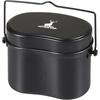 Captain Stag Mess Tin Military Style Cooking Pot 4 Cup Black 180x110x135mm