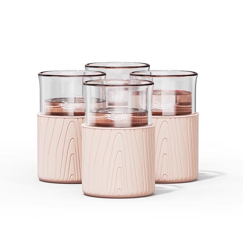 ZaoWuJi  Shui Mu Nian Hua  Glass Cups (4-Pack)