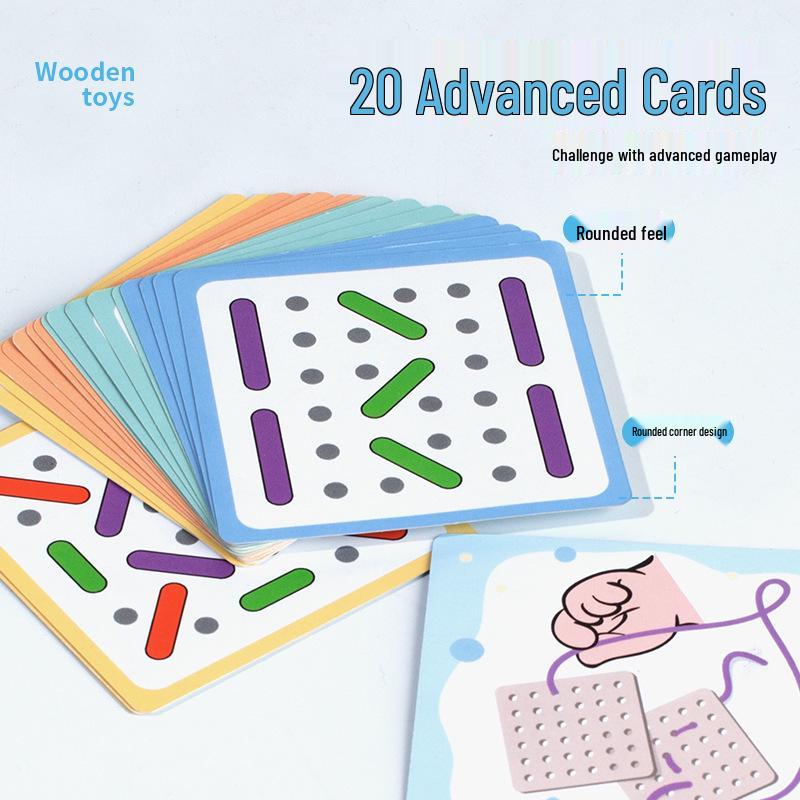 Montessori Fine Motor Skills Educational Beading Toy for Kids