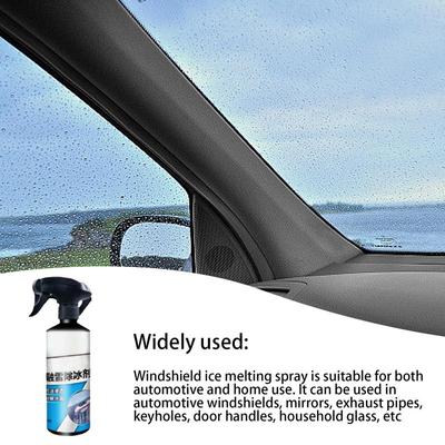 Sprej na odstraňovanie námrazy z auta 500 ml Efektívny sprej na odstraňovanie námrazy pre auto Účinný rozmrazovací sprej Rýchlo pôsobiace potreby pre auto na zimné chlad
