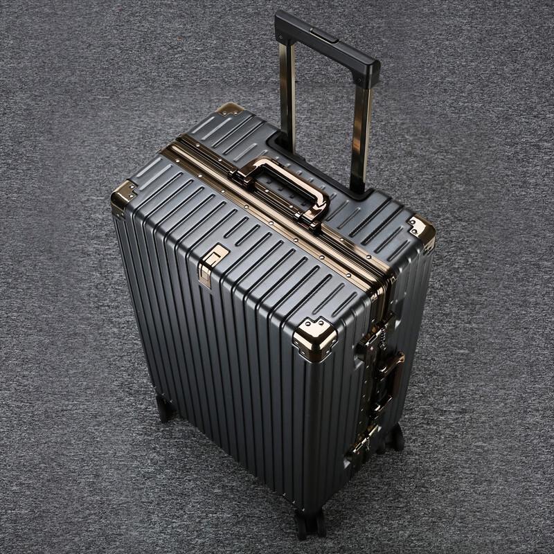 Durable Hardshell Luggage with Gold Frame