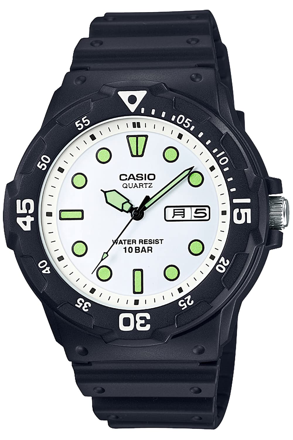 

Casio Watch, Collection, Analog Resin, White (Date/Day), 1 piece, Newest model 1 piece