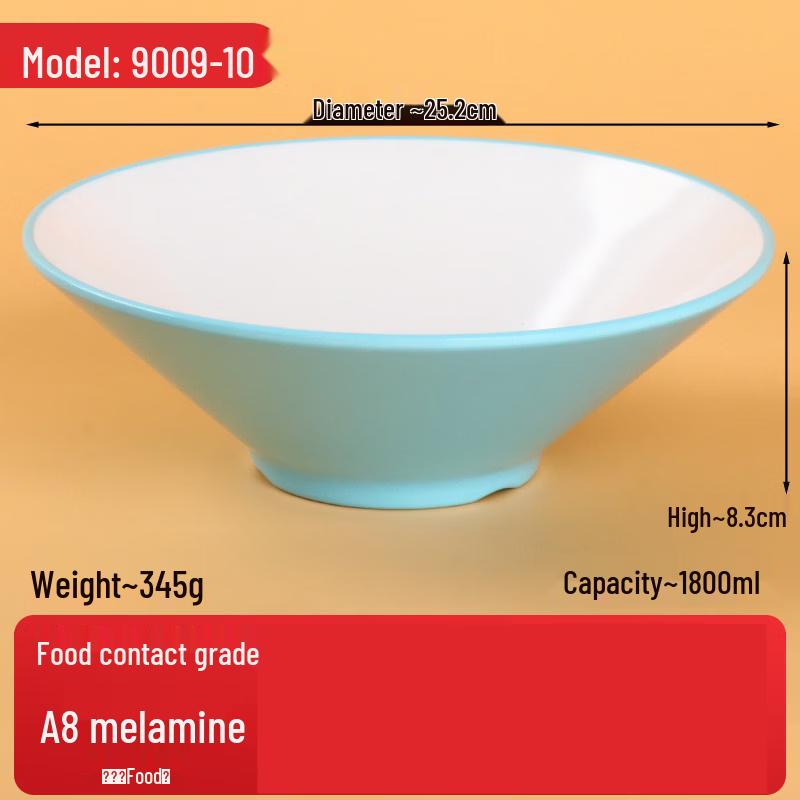 Commercial Tempered Melamine Noodle & Soup Bowl