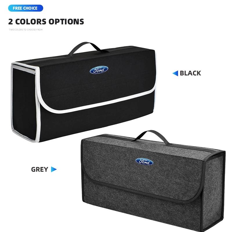 Naklejka Samochodowa Organizer do Bagażnika Samochodowego Duża Pojemność Składana Torba do Przechowywania Do Ford Focus Mondeo Kuga Fiesta MK7 Escort Explorer Edge 2