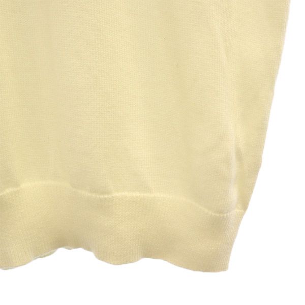 LACOSTE Overall handle Long sleeve knit S Blue x white sweater Men's Used