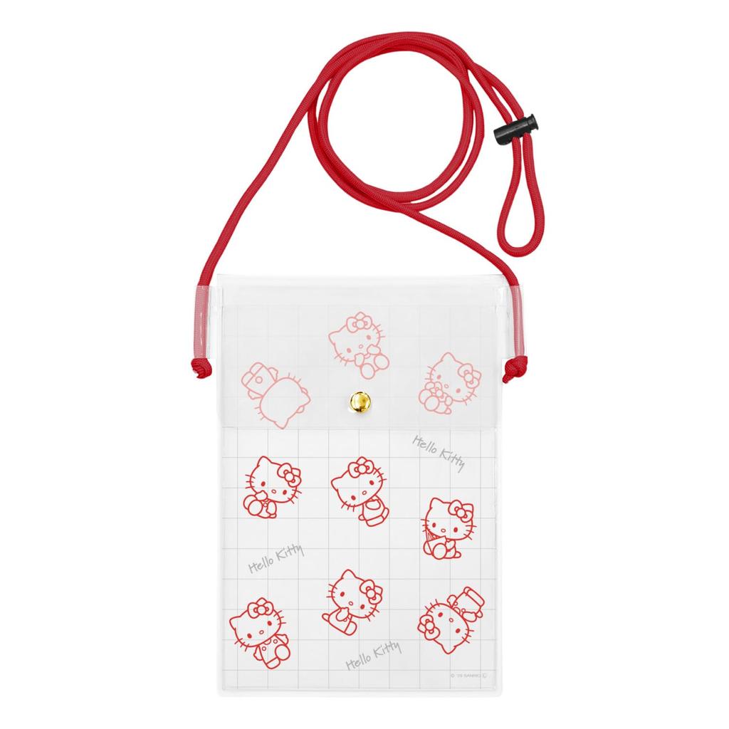 Gourmandies Sanrio Characters IIIIpocket Clear Smartphone Pouch Hello Kitty SANG-530KT