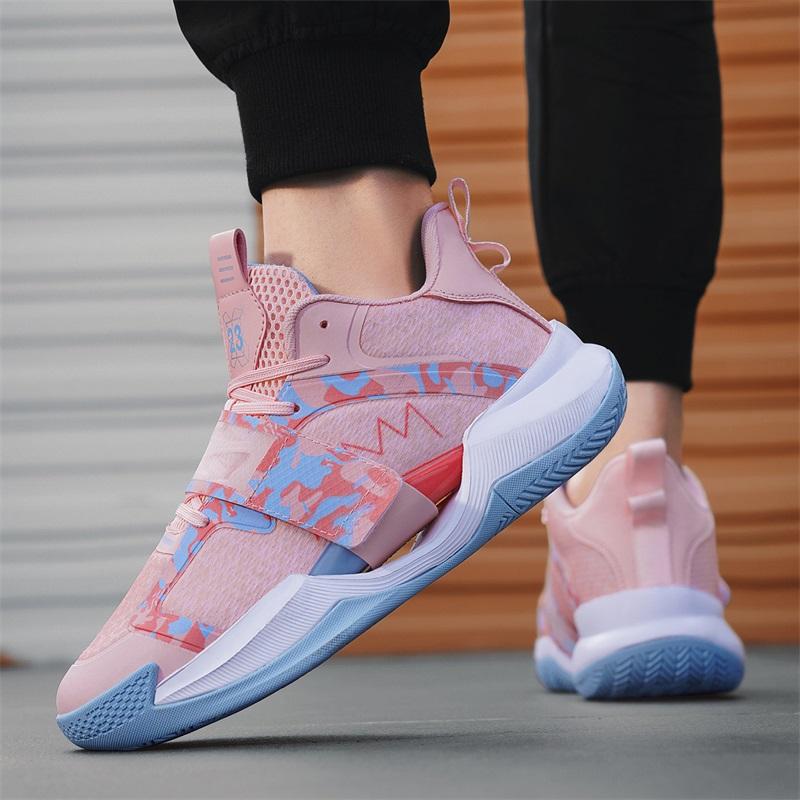Hochwertige Herren-Basketballschuhe für Damen Original-Sneakers Basketball-Sneakers Gummi Rutschfest Sportschuhe für Herren