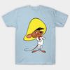 Men Black Print T-shirt Speedy Gonzales No-Cut Transfer Paper Print Cotton Tshirt