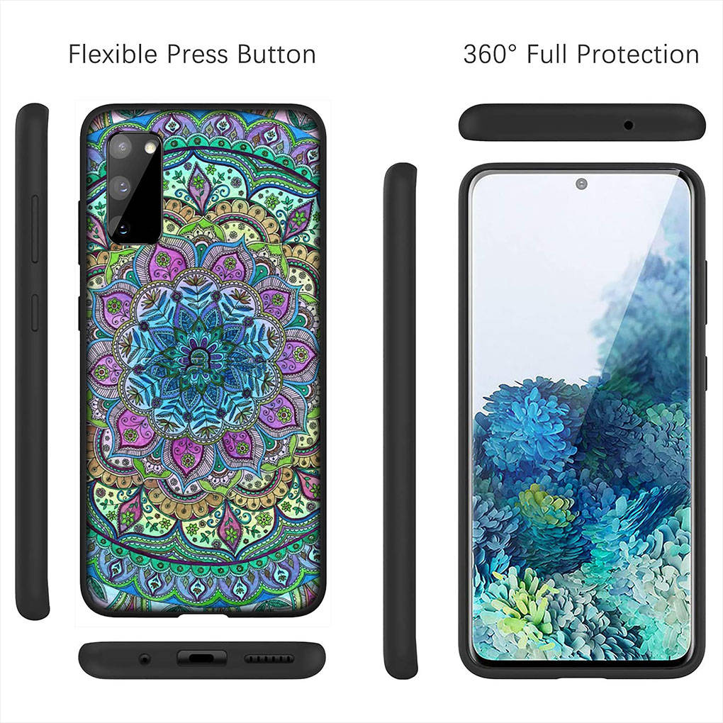 Dla iPhone 16 15 Xiaomi Redmi Note 14 13 12 11 Pro Max X 8 16e Samsung Galaxy S25 S24 S23 Moto OPPO Huawei Tekstura Kwiatu Paisley Mandala Etui Kwiatowe