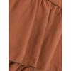 Summer New Temperament Elegant High Waist Splicing Thin Ruffle Hem Skirt