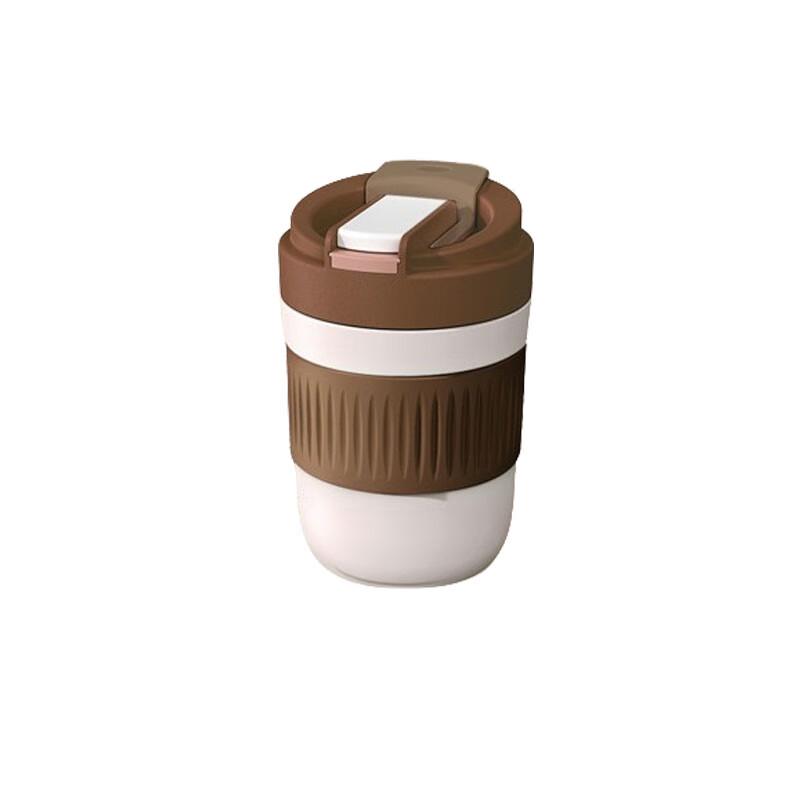Huawensen 400ml Double-Drink Glass Water & Coffee Cup