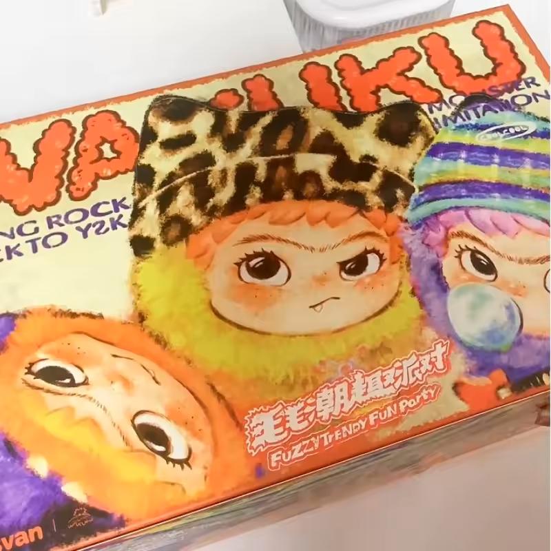 New Wakuku Plush Doll Keychain The Monsters Box Toy New Vinyl Doll Kawaii Backpack Pendant Decoration Case Gift Cute Wakuku