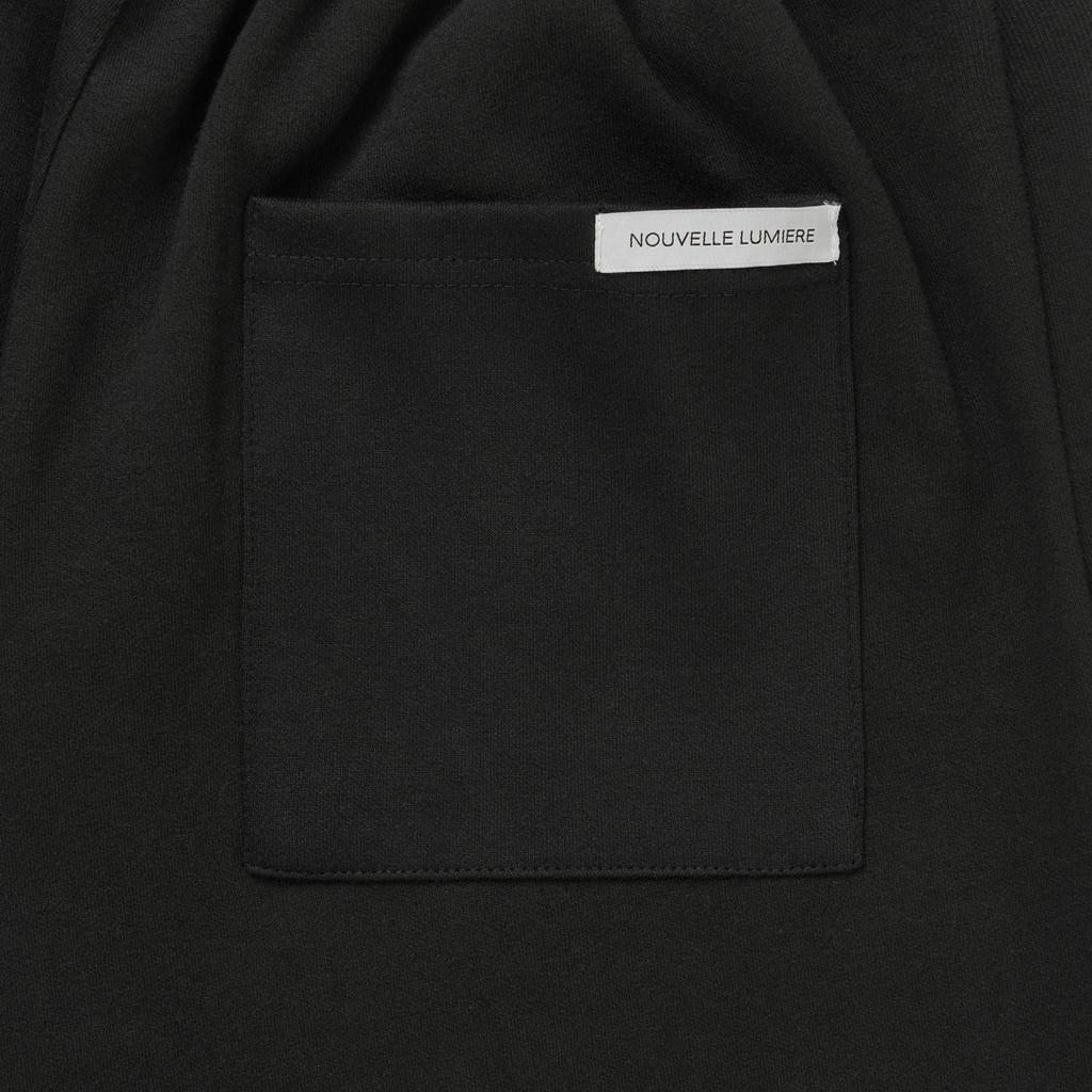Nubelleumieleu Code One-Pleat Wide Sweatpants Black