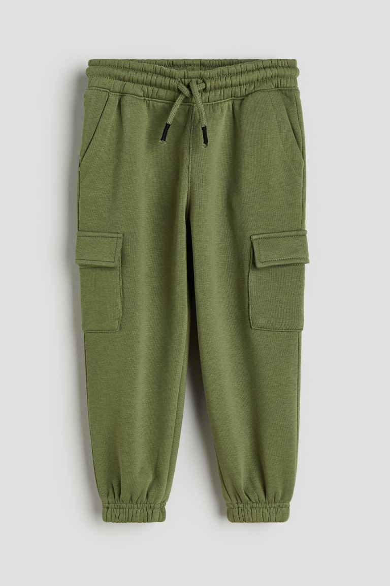 

Брюки-джоггеры HM Cargo, хаки-зеленые