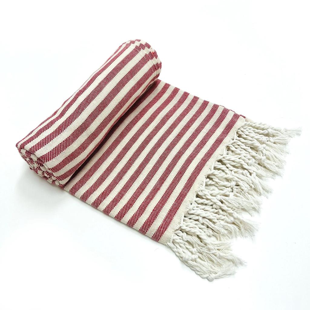 TURKISH Classical Series Beach Towel | 71 x 39 in | Extra Large Wearable Turkish Bath Towel | Premium Luxury Striped Linen