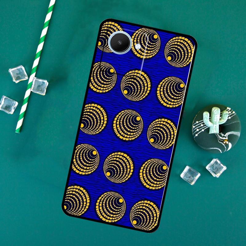 African Wax Print Design For Realme C71 C75 C55 C53 C67 C61 C33 C63 C51 10 11 12 13 14 Pro Plus C65 GT7 15 Pro Case
