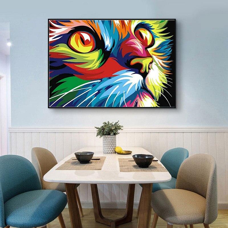 DIY 5D Diamond Painting Cute Cat Diamond Art Embroidery Animal Cross Stitch Full Round/Drill Resin Crafts Home Decor Gift