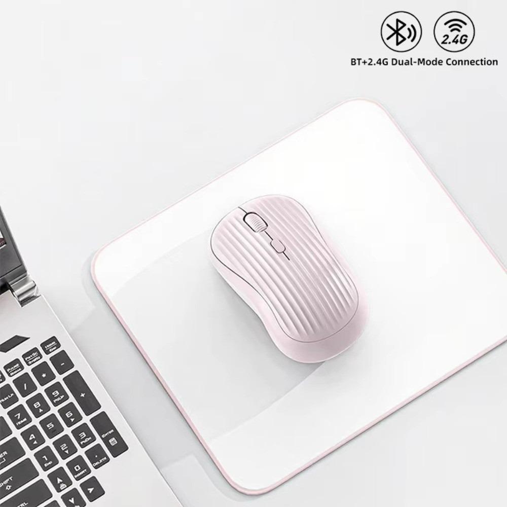 Rechargeable Wireless Mouse 2.4G Bluetooth Silent Mouse Dual Mode Mouse Desktop Laptop Tablet