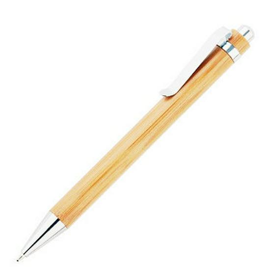 Eco-Friendly Wood Grain Bamboo Pen синий