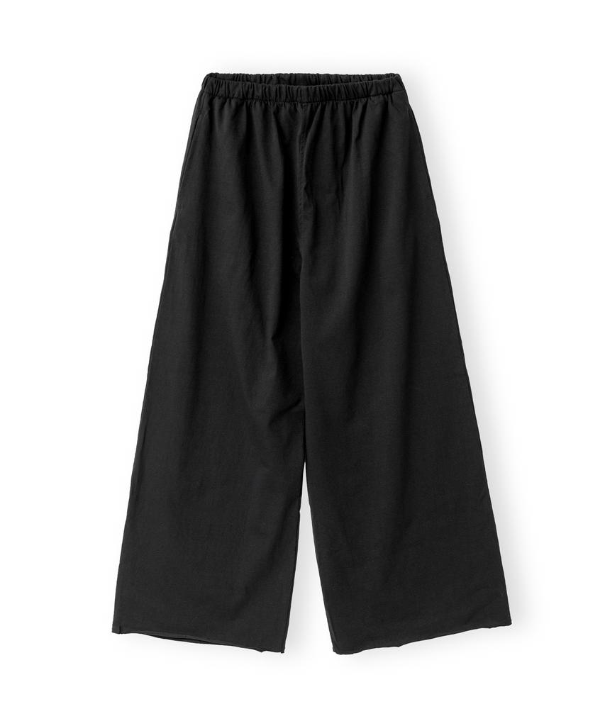 Beulaunyadeu W Cut-Off Easy Pants, Black