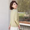 Pasite Women's New Chinese Style Loose-fit Round Neck Knit Top