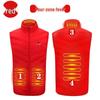 Unisex Smart Heated Vest with Temperature Control - Winter Warmth, Cotton, Plus Size