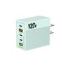 Caricabatterie Rapido Multi-Porta da 120W con Spina USA/UE/UK - Dispositivo da Viaggio Compatto, Supporto Completo Protocolli