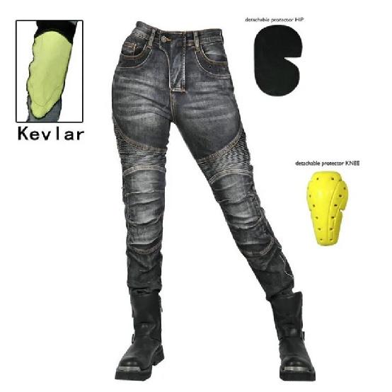 Motorcycle jeans Womens pantshigh elastic motorcycle riding rider pants Racing pants with protective