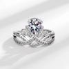 2026 Fashion Jewelry Full Diamond Premium Crown Women's Ring Temperament Set Light Luxury Ring Women