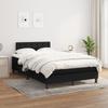 Vidaxl Continental Bed With Mattress, Black, Fabric, 120X200 Cm
