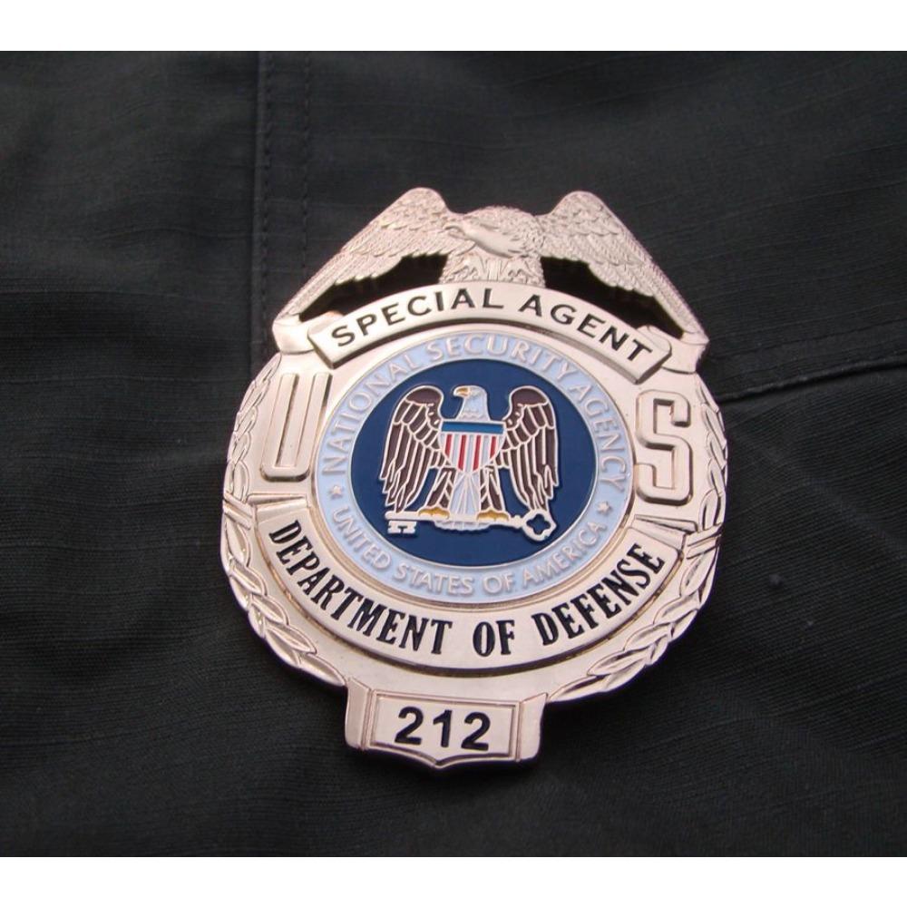 American metal badge, large metal badge, pure copper.