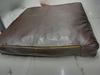 Noori Lambskin Leather Dark Brown SEAT Cover | Upholstery Leather Cushion Cover | Handmade Seat Floor Cushion Cover |PET Bed Cushion Cover|