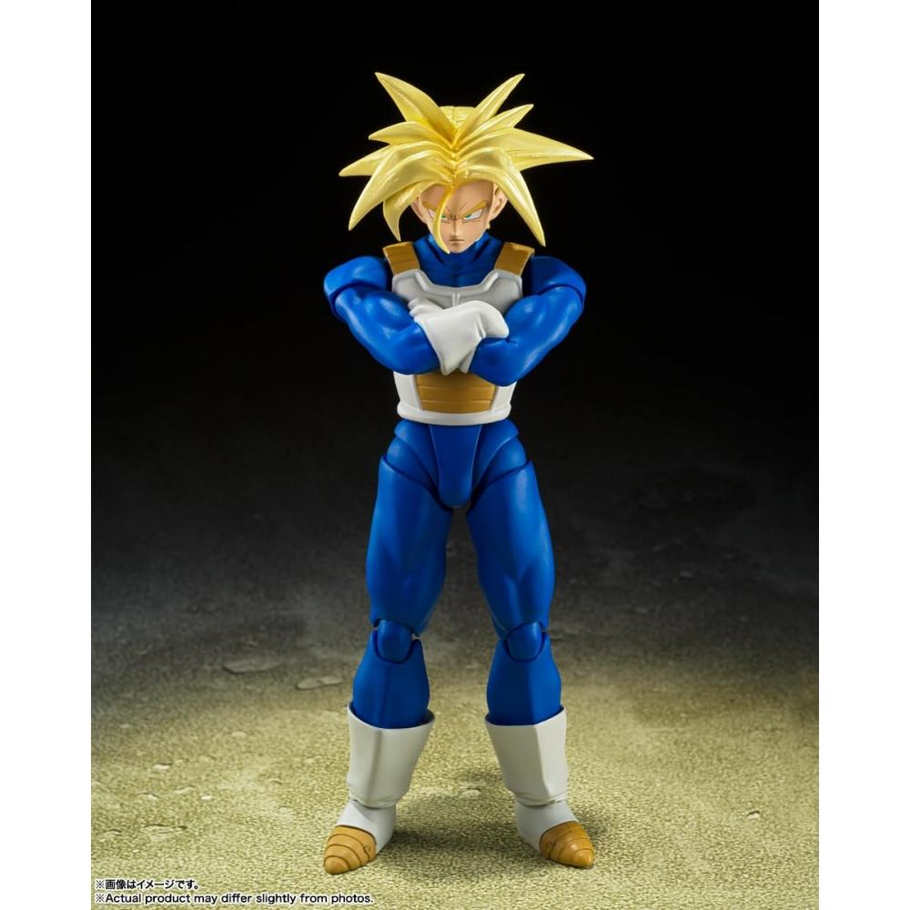 BANDAI SPIRITS S.H.Figuarts Dragon Ball Super Saiyan Trunks - Hidden Super Power Approx. 140mm PVC & ABS Painted Movable Figure
